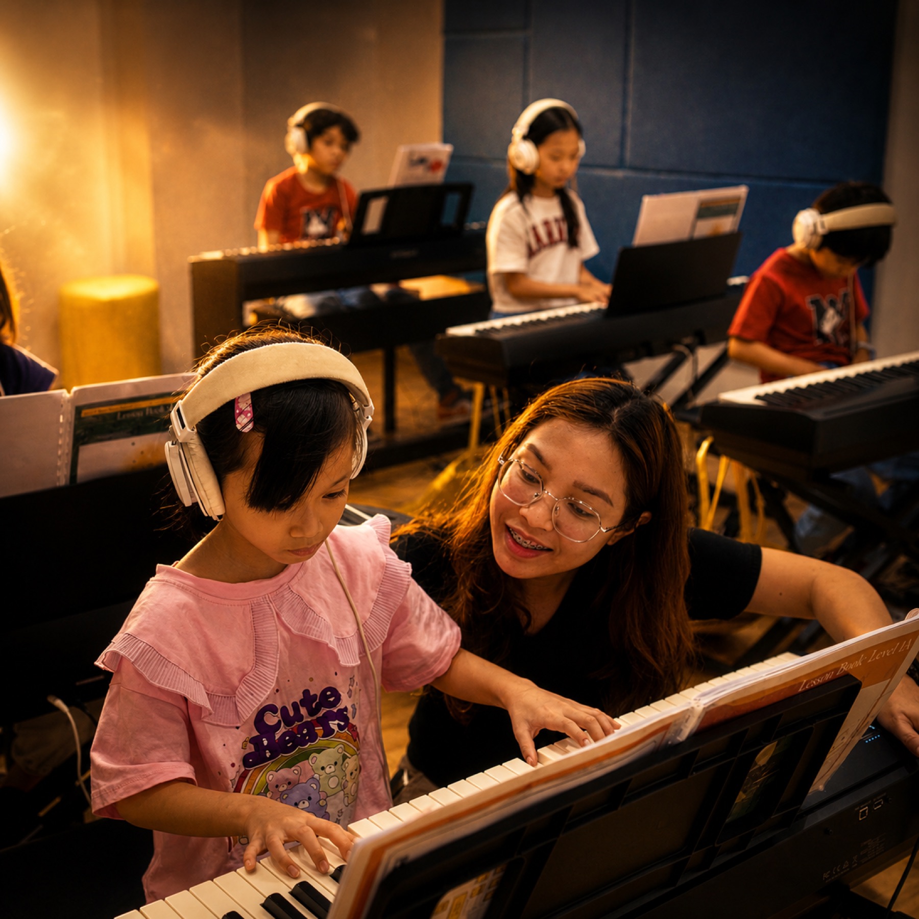 Junior piano group at Soundskool
