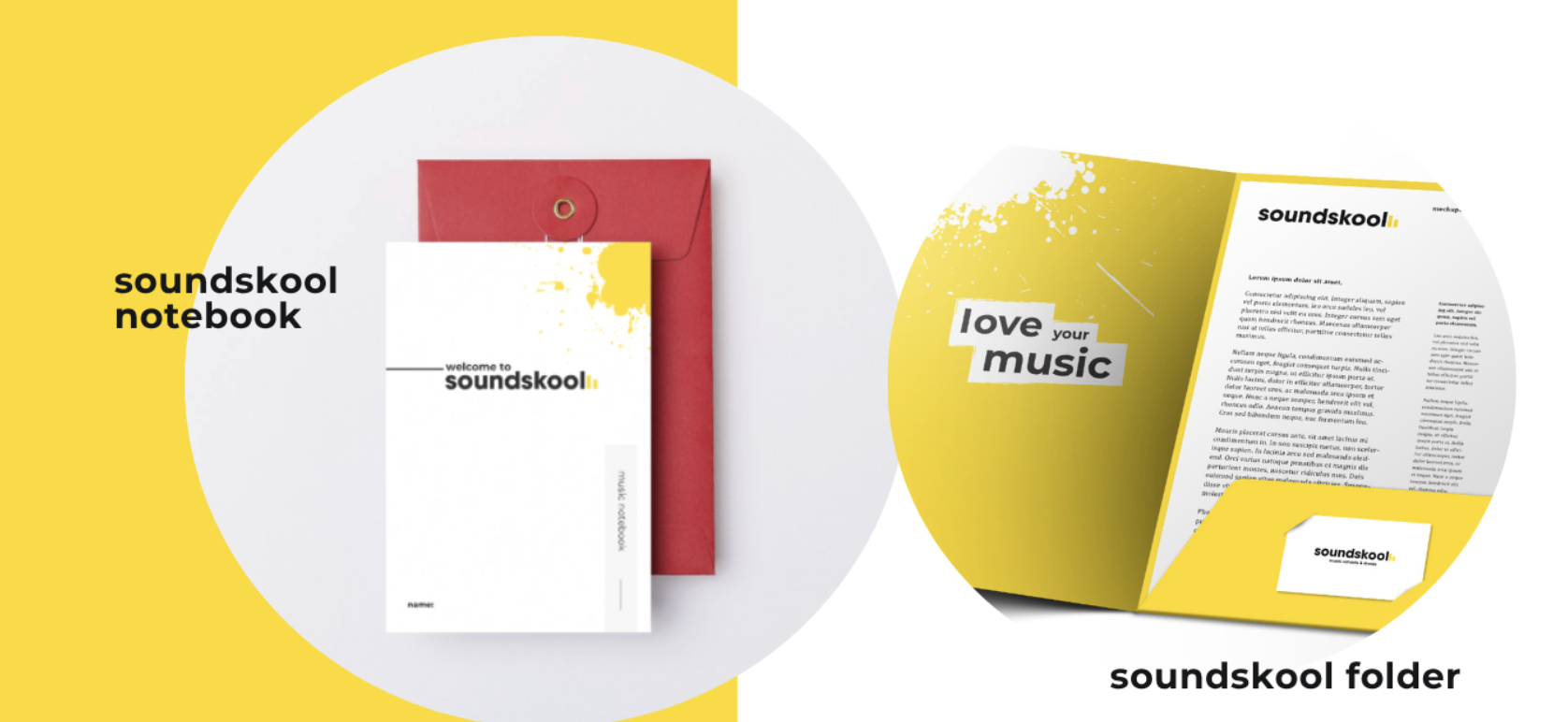Soundskool notebook and folder